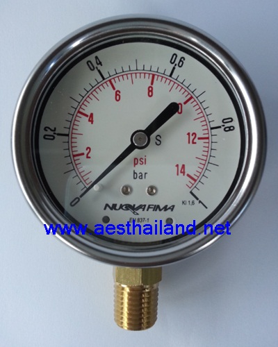 จำหน่าย Pressure gauge  NUOVA FIMA 0-1 bar